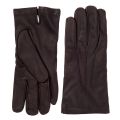 Men's Brown Cashmere Lined Nappa Leather Gloves